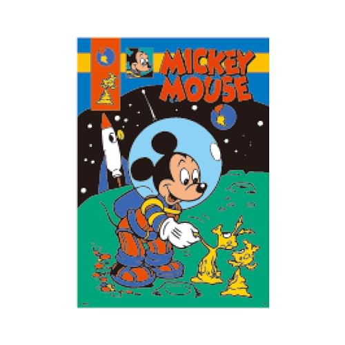 Mickey Mouse Space Little Planet poster autocollant sticker mural bleu