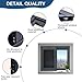 Aluminum Alloy Sliding Window, Home Windows Replacment,Black Basement Window, Mobile Home House Window for Ventilating, 23.6in ×15.7in (Black, 60 × 40cm)