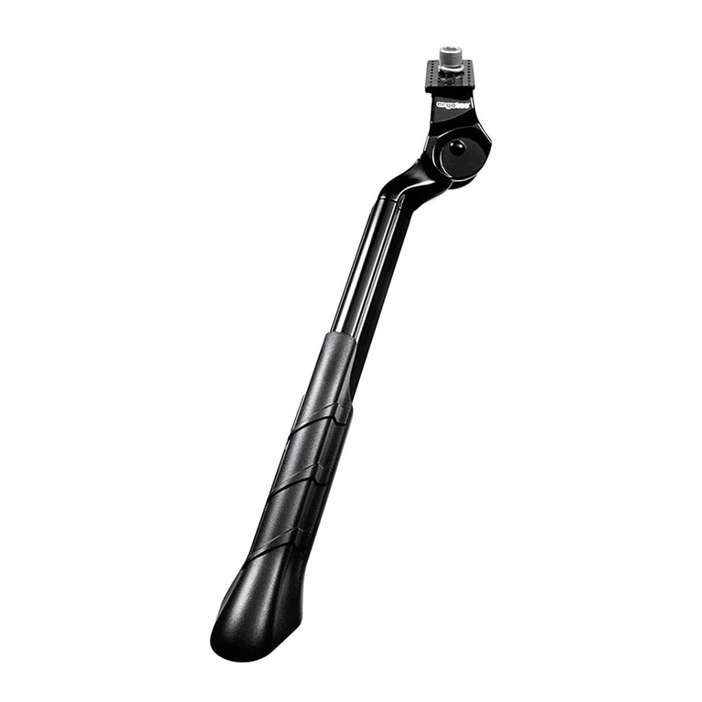 Soporte extremo ergotec evita caídas de bicicletas cargadas de 26 a 28 pulgadas acabado negro