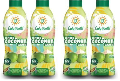 Image of Only Earth Tender Coconut Water | 750ml (Pack of 4) | Not From Concentrate | No Added Sugar | Low Calorie Hydration | Rich in Potassium & Electrolytes | BPA-Free Bottle