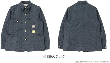 Amazon | [シュガーケーン] ジャケット 9oz. BLACK COVERT WORK COAT 9