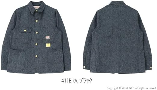 Amazon | [シュガーケーン] ジャケット 9oz. BLACK COVERT WORK COAT 9