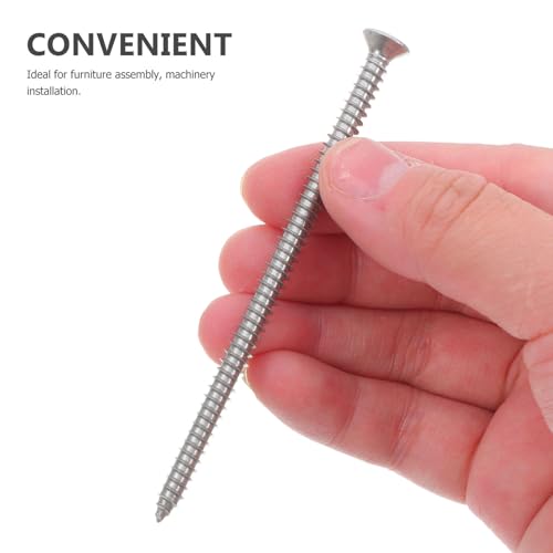 Juegos de tornillos autorroscantes acero inoxidable 25 piezas miniatura 4