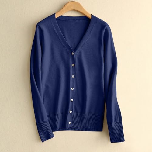 Cardigan Sweaters for Women Lightweight Long Sleeve V Neck Button Down Knit Cardigans Casual Loose Soft Sweater Tops2