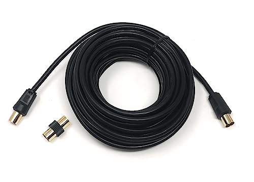 TV Aerial Coaxial Cable Male to Male RF Antenna Coax Lead Compatible with Sky SkyHD, Virgin, BT, Satellite TV, VCR