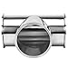 DERNORD Clamp Tee 3 Way Stainless Steel 304 Sanitary Fitting Fits 6