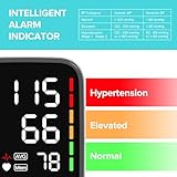 Medical Blood Pressure Monitors, Upper Arm Large Cuff Blood Pressure Machine for Home Use, Super Large 6.4” LED Display | 2 * 120 Sets Memory | Heart Rate Monitor - Image 6