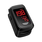 Saturimetro Da Dito Professionale Certificato Per il Monitoraggio Della Saturazione di Ossigeno Nel Sangue, HOLFENRY Saturimetro Da Dito Pulsossimetro Con OLED Display