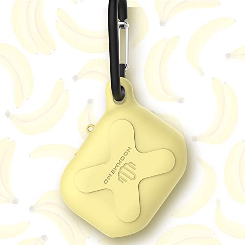 Waterproof Airpods Pro Case Cover , Compatible Wireless Charging,Anti-Lost Hook, Led Light Visible.- Yellow #TOP5