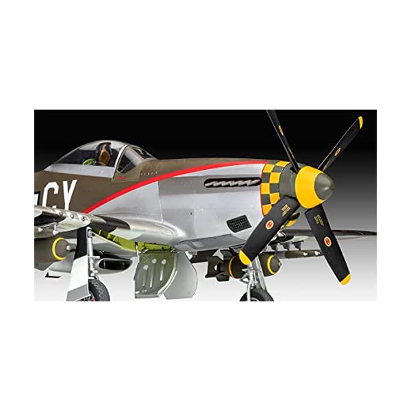 Revell 03838 P-51 D Mustang (Late Version) originalgetreuer Modellbausatz für Experten, unlackiert – Bild 5