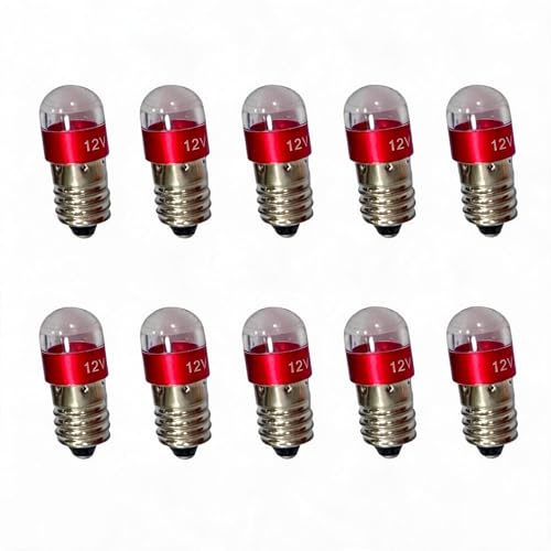 100 �p�b�N 3W AC/DC 24-30V E10 LED �����d���d�� 160-180LM �E�H�[���z���C�g���b�h�u���[�O���[���g�[�`�M�����p(Red,24V)
