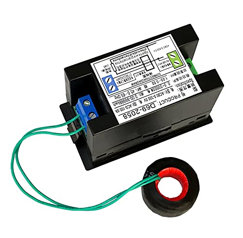 Image of xcluma 6 in 1 Energy Meter, 80V-300V AC 100A Power Meter Voltage Current Power Factor Active KWH