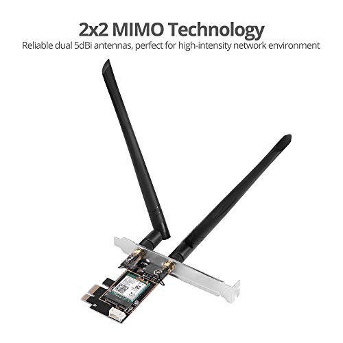 Tarjeta Wi-Fi 6 PCIe SIIG AX3000 de banda dual, modelo LB-WR0111-S1 miniatura 5