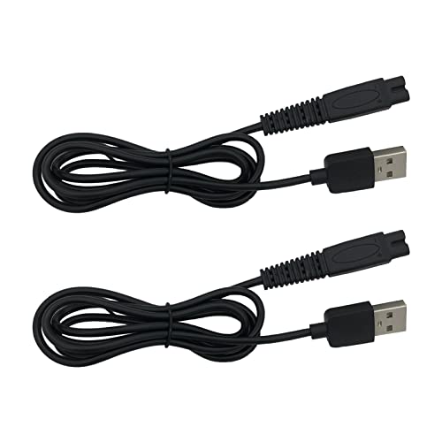 Charging Cord Compatible for Freebird Head Shaver Shaving Kit Electric Razor Charger Cable, 2 PCS