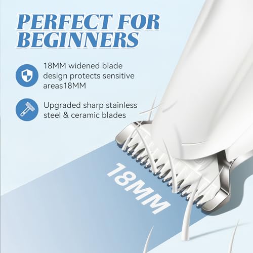 Image of Upgraded Dog Paw Trimmer Electric, Pet Paw Trimmer with LED Light Waterproof, Pet Feet Hair Clipper Cordless Low Noise Rechargeable, Grooming Shaver for Dogs & Cats Eyes Face Ears Rump Hair | Dog Paw Trimmer with LED Light, Grooming Shaver for Pet Feet Eyes Face Ears Rump Hair, USB Rechargeable, Waterproof, Quiet
