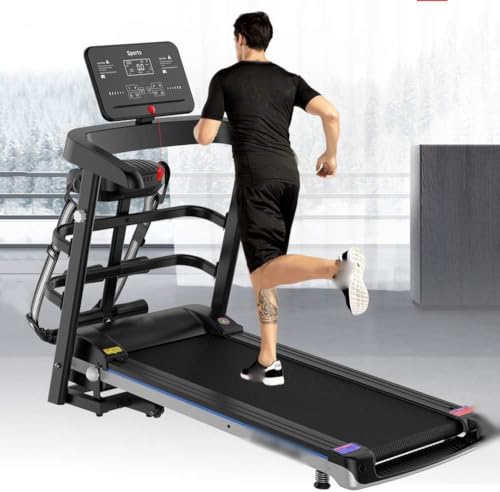 Image of Treadmill Small Folding Home Fitness Equipment 56cm Super Wide Treadmill EVA High-Density Shock-Absor Soft Running Board 13868124cm
