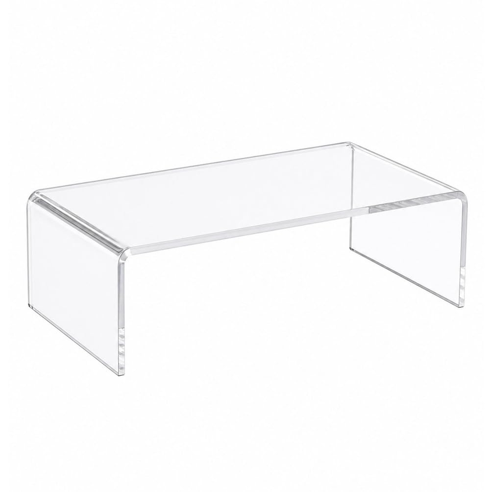 Espositore in Acrilico Trasparente Mensola a U in Acrilico Trasparente Spessore 6mm per Supporti ed Espositori per Oggetti da Collezione,35x20x20cm