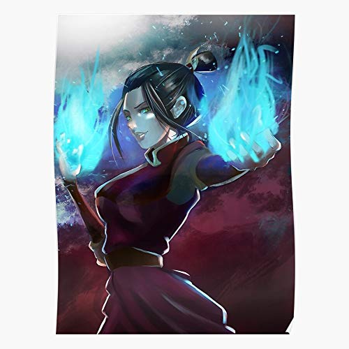 kineticards The Last Airbender Avatar of Legend Korra Azula Fanart Nickelodeon Cartoons | Home Decor Wall Art Print Poster