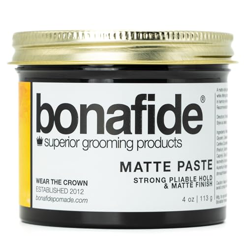 Bona Fide cheveux fins pommade mate pâte coiffante d'exception