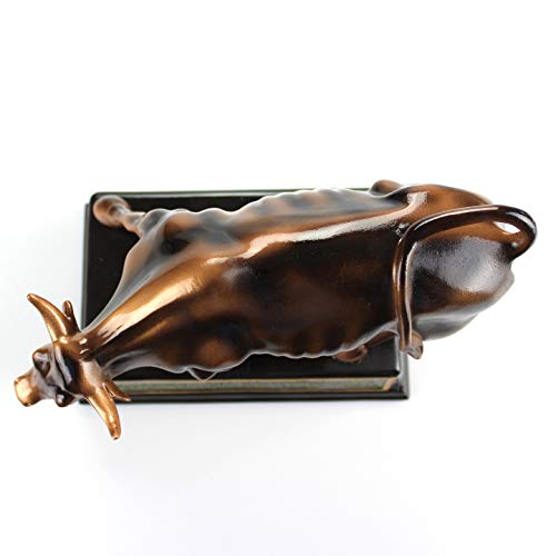 Estatua de Bronce Wall Street Bull con Base Pequeña miniatura 4