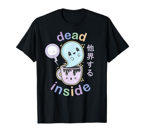 Pastel Goth Dead Inside - Camiseta de café espeluznante regalo kawaii Camiseta