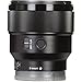 Sony SEL85F18 85mm F/1.8-22 Medium-Telephoto Fixed Prime Camera Lens, Black