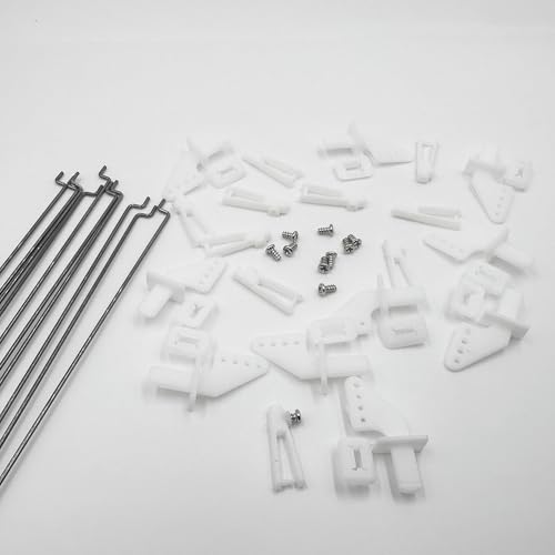 10PCS 4 Hole Micro Control Horns with Clevis and Steel Pushrods for RC Airplane Plane Helicopter DIY Model Aircraft Parts - Thumbnail 6