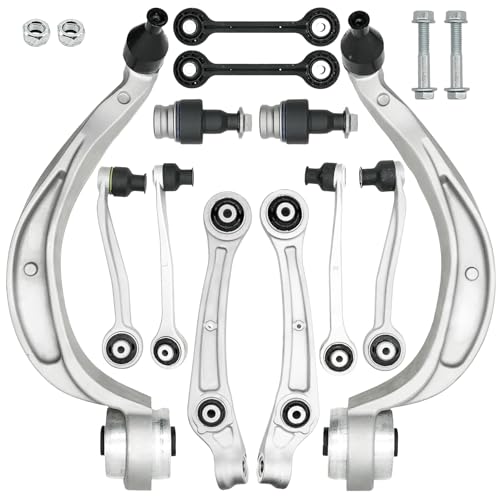 Safety Recall 42L1 / Rear Axle Trailing Arm Lock Nut - 2020-2021 Audi 4 8K0407505A Front Upper and Lower Control Arm kit Fits For Audi Q5 A4 A5 S5 A6 A7 RS5 RS7 S4 S6 SQ5,14PCS Front Control Arm Ball joint Suspension Kit