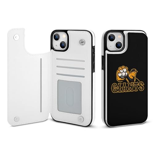�ǔ��W���C�A���c iPhone14Plus�p�P�[�X �蒠�^ �싅���� �L�O�i �A�C�t�H��14�v���X�p�P�[�X �X�}�z�P�[�X ���z�^ PU���U�[ �ϏՌ� �g�уJ�o�[ Case �S�ʕی� ���u���@�\ �J�[�h���[