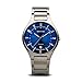 Produktbild BERING Herren Quarz Uhr | Armbanduhr 39 mm silbernes Titangehäuse und blaues Zifferblatt | Titanband mit Titanelementen | 5 ATM | 11739-707