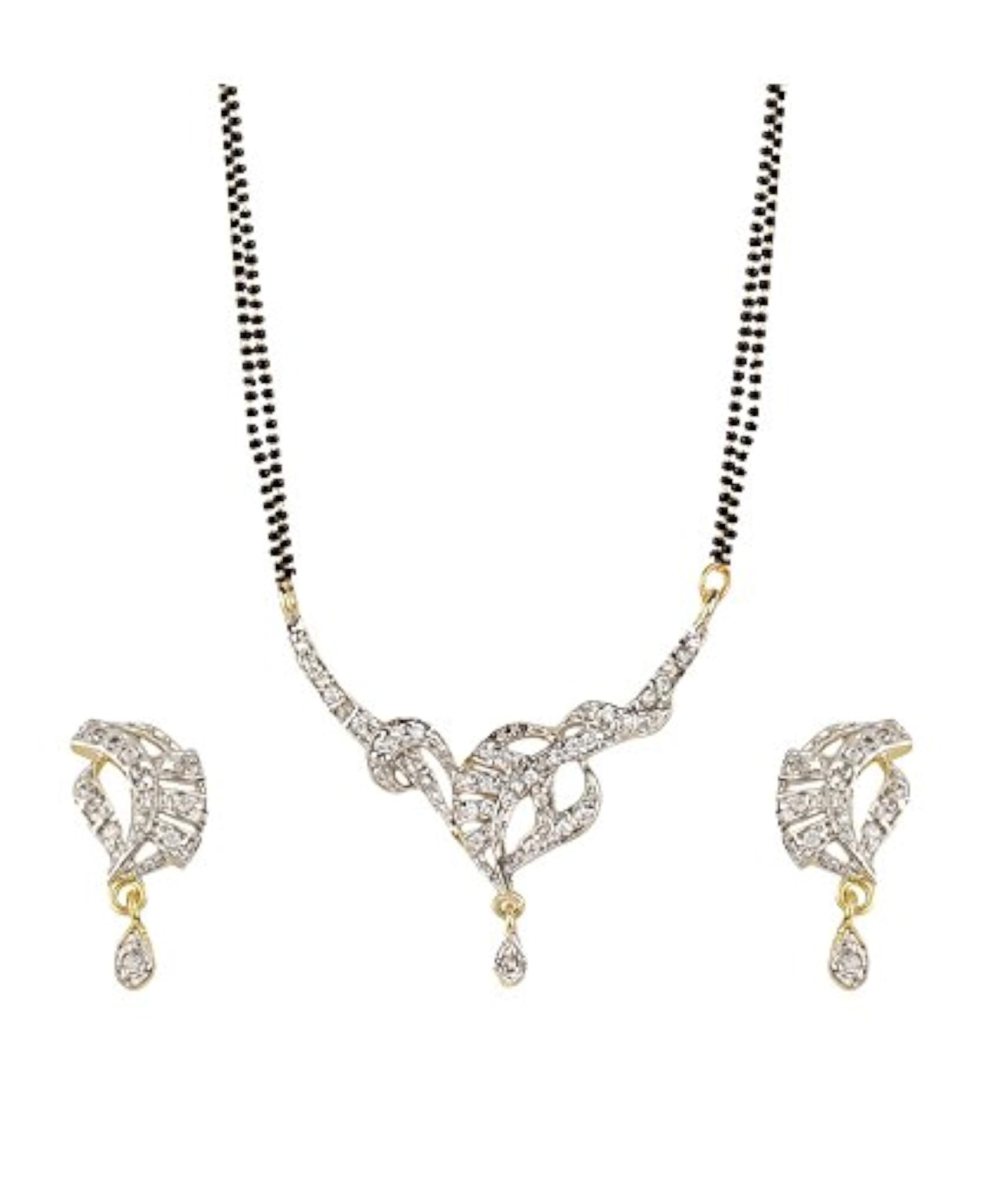 American Diamond Mangalsutra Set of 4