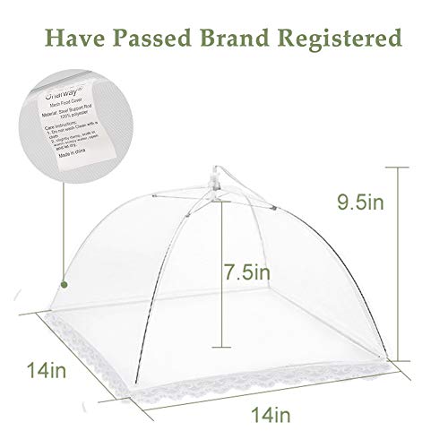 3 Pack Food Serving Tents 14 Inch