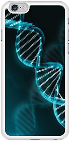 DNA Science Biology Helix Nerdy Snap-On Cover Hard Plastic Case for iPhone 6 (White)