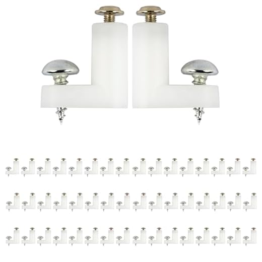 yddmyo 50pcs L Shape PCB Board Plastic Standoffs Mounting Feet with 2 Types Screw for Game Console Motherboard White