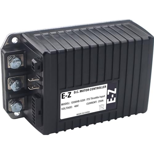 1206HB 5201 for Curtis EZGO Controller 48V 250A for 2014 TXT, for 2011-2012 ST Sport II, for 2011-2012 MPT 800/1000, for 2012-2014 Express S4 & L4 Replaces 612632 Motor Controller