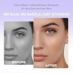 Self Adhesive Eyelashes Natural Look,Pre Glued No Glue Needed Reusable Press On Lashes False Eyelashes Wispy with Tweezer of Replacement Adhesive Strips 8-14mm 5 Pairs by Winkgiggle(H58) - Image 5