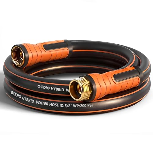 Image of Short Garden Hose 10 ft x 5 /8 inch, Heavy Duty Small Flexible Water Hose