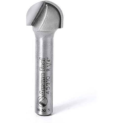 Amana Tool - 45910 Carbide Tipped Core Box 1/4 Radius x 1/2 Dia x 3/8 x 1/4" Shank