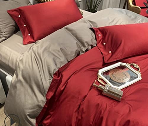 4er-Set aus Reiner Baumwolle 2,0m Bett Cover