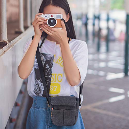 FOSOTO Borsa per fotocamera digitale in tela