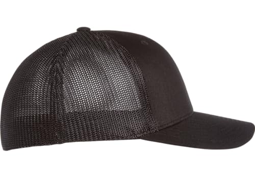 Image of Flexfit Unisex Mesh Fitted 2-Tone Trucker Hat, One Size