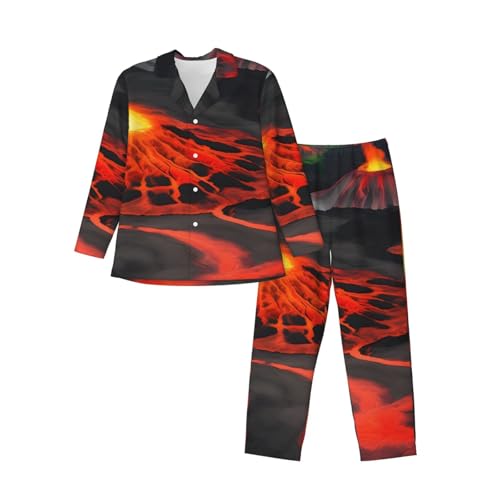 Pyjama à manches longues pour homme Kilauea contre le froid nocturne ensemble de nuit doux