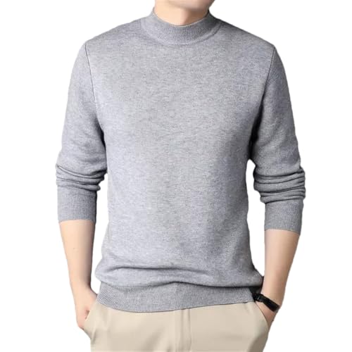 Men's Half Turtleneck Sweaters Knit Pullovers Youth Slim Knitwear