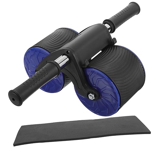 WOONEKY 1set Abdominal Wheel Fitness Equipment for with Knee Pad Automatic Rebound for and Muscle Suitable for All Levels