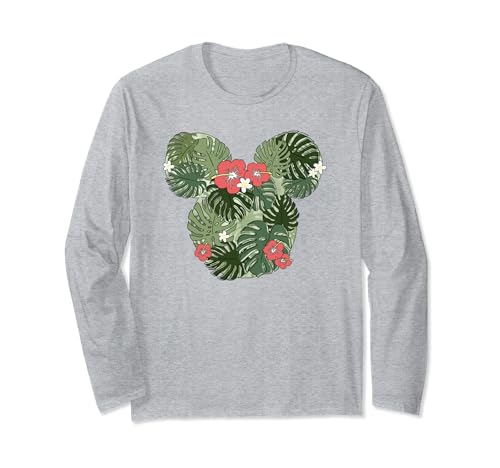 T-shirt Mickey Disney manches longues vêtement imprimé tropical été