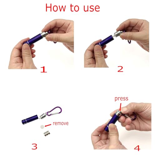JZK 6 x Colorful mini LED Key Ring Pocket Torch - Image 3