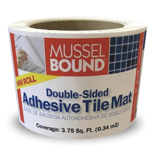 MusselBound® Adhesive Tile Mat - MINI ROLL - Easy Installation for Small and Tight Spaces. The Clean, Easy, No-Stress Way to Install Wall Tile
