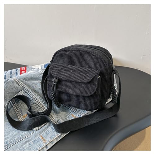 Image of Women's Crossbody Bag Cute Corduroy Shoulder Bag Fashion Aesthetic Small Wallet Bag Adjustable Strap