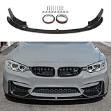 Front Bumper Lip Fit for F82 F83 M4 2015-2019,for F80 M3 2015-2018 Carbon Fiber Printing Front Bumper Spoiler Splitter ABS Front Splitter Bumper