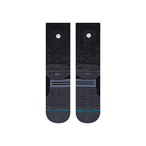 Stance Mens Crew Run Crew St Socks, Black, Large Us #TOP2